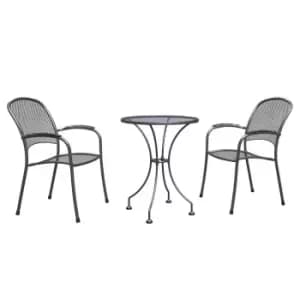 Royal Garden Carlo 2 Seat Steel Bistro Set