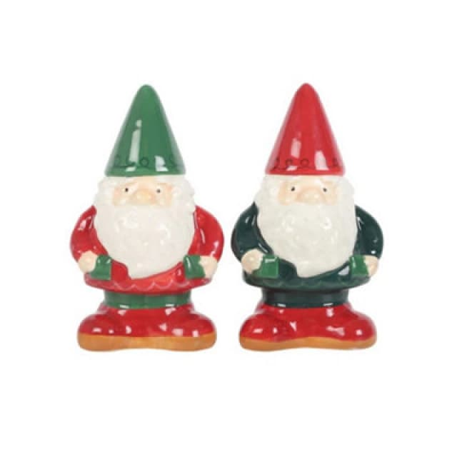 Something Different Something Different Gnome Salt and Pepper Shakers in Light Red Light Red One Size Unisex 5063574136198