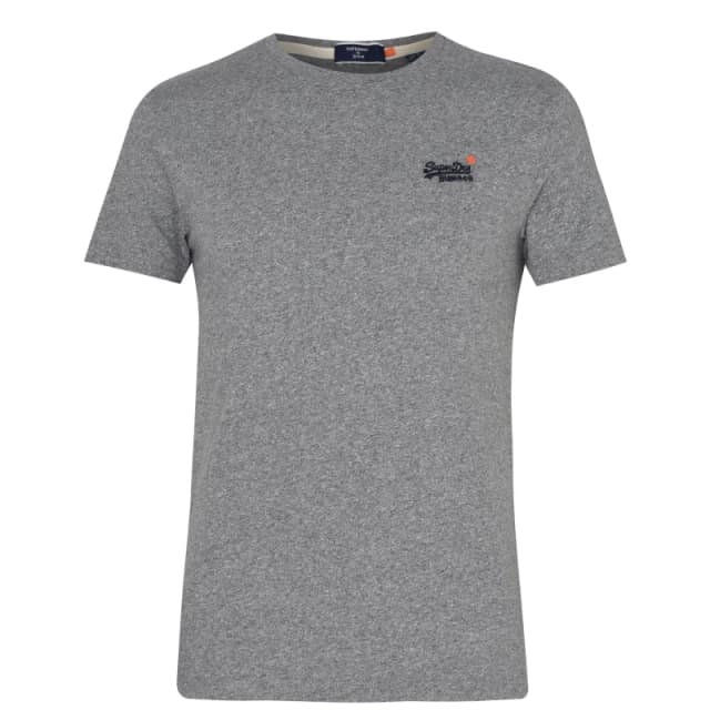 Superdry Small Chest Logo T Shirt Grey Marl 4HK male 2X Large