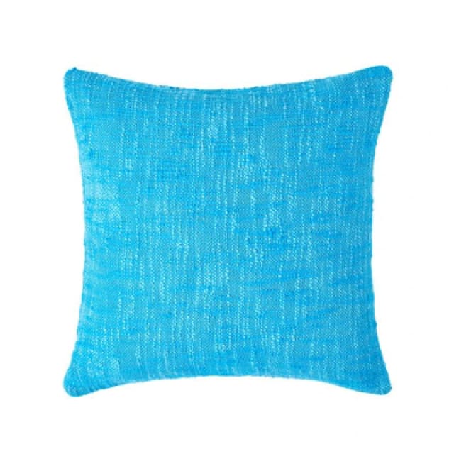 HOMESCAPES Homescapes - Nirvana Cotton Teal Cushion Cover, 60 x 60cm - Blue SF1239C