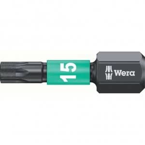 Wera Impaktor Torx Screwdriver Bits T15 25mm Pack of 10
