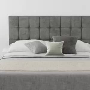 Sinatra Upholstered Headboard, Kimiyo Linen, Granite - Headboard 60cm Size King (150x200)