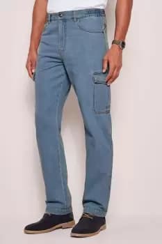 Denim Cargo Jeans 27" (68.5cm) inside leg