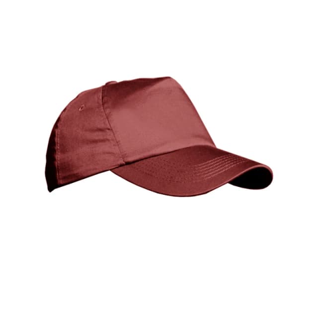 Result Result Men Plain Baseball Cap in Burgundy Burgundy One Size Male 5055747565157