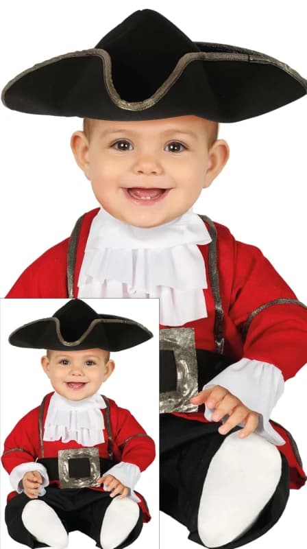 Fiestas Guirca Fancy Dress Pirate Baby 18-24 Months, Black CLG-FG88392