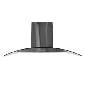 Statesman CGH60GS 60cm Curved Glass Chimney Cooker Hood - Stainless Steel