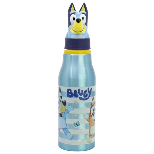 Bluey Bluey 3D Aluminium Bottle Blue unisex one size