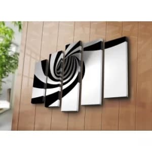 5PATK-32 Multicolor Decorative Canvas Painting (5 Pieces)