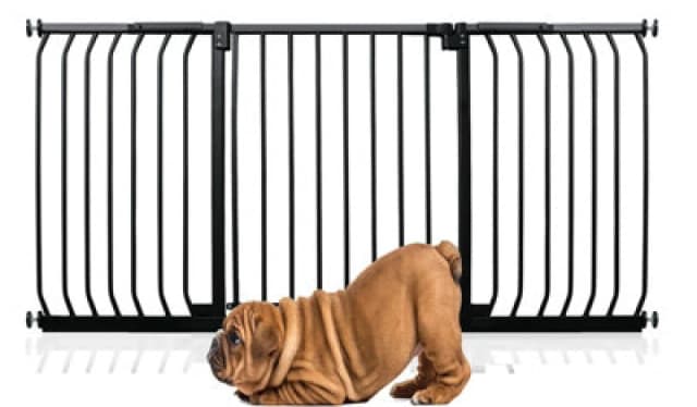 Bettacare Elite Pressure Dog Gate, 161Cm - 170Cm, Matt Black, Pressure Fit Pet Gate For Dog And Puppy