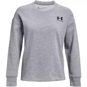 Under Armour Fleece Oversize Crew - Red