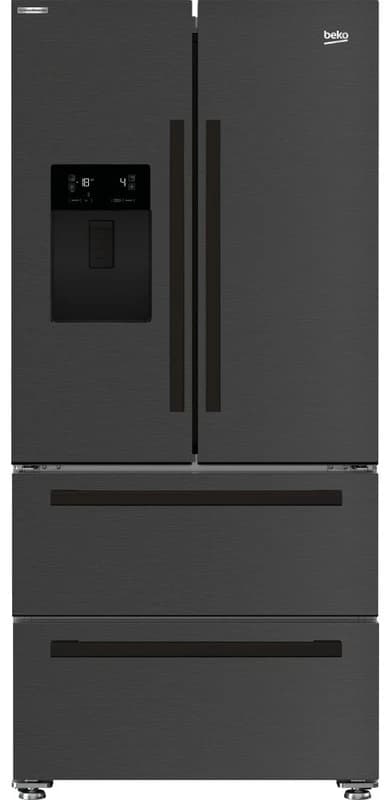 Beko HarvestFresh GNE460520DVPZ Freestanding American Style Fridge Freezer