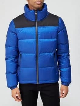 Superdry Sportstyle Down Padded Contrast Jacket - Blue Size 2XL, Men