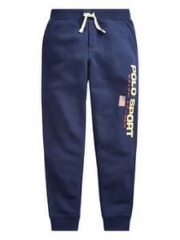 Ralph Lauren Boys Polo Sport Cuffed Joggers - Navy, Size 8 Years, S