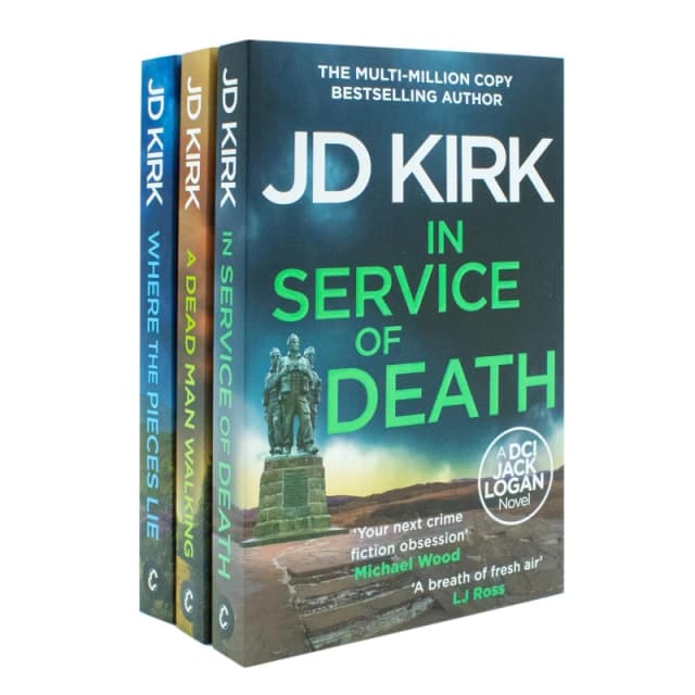 DCI Logan Crime Thrillers 3 Book Set JD Kirk In Service of Death Where the Pieces Lie A Dead Man Walking Canelo Crime Ltd. Books