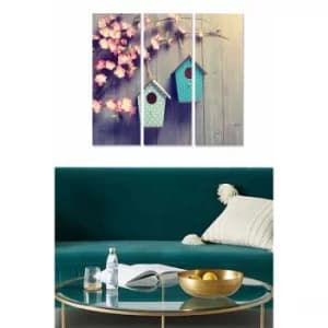 MDF531229174 Multicolor Decorative MDF Painting (3 Pieces)