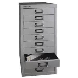 Bisley multi drawers with 10 drawers - silver B10MDS