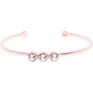 Ladies Karen Millen PVD rose plating Crystal Dot Cuff