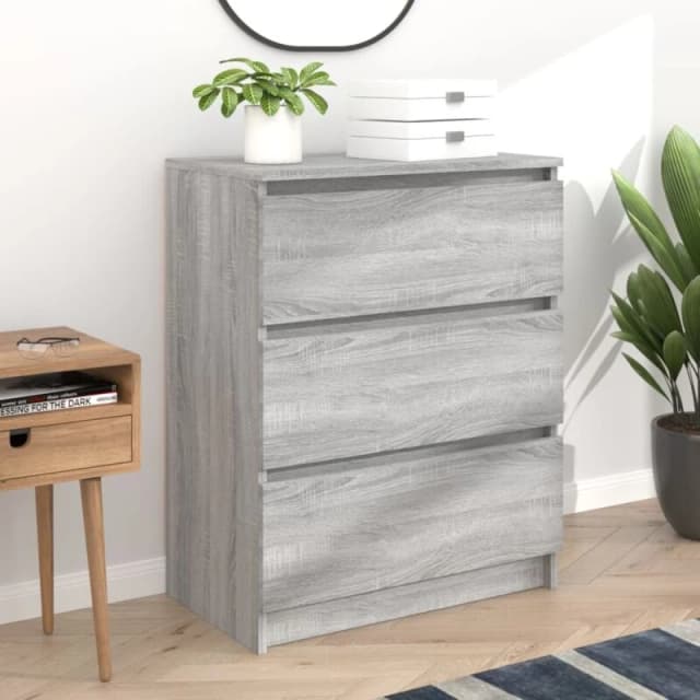 VIDAXL Sideboard Grey Sonoma 60x35x76cm Engineered Wood Vidaxl 8720286954492