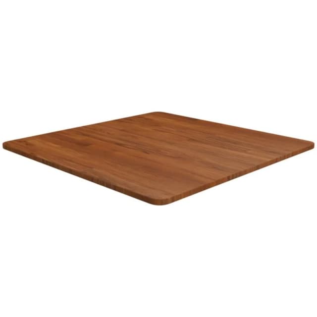 Vidaxl Square Table Top Dark Brown 70X70X1.5Cm Treated Solid Wood Oak, Brown 343017