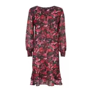James Lakeland Flower Print Dress - Black