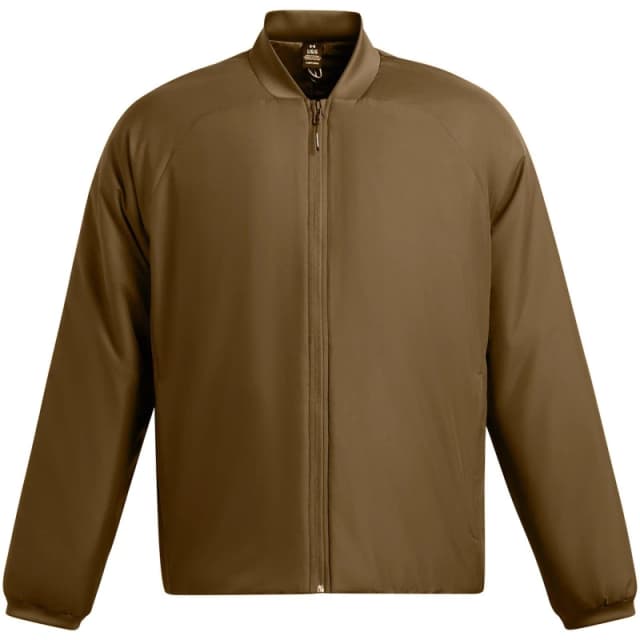 Under Armour Mens Unstoppable Midweight Moisture-Wicking Bomber Jacket Brown male S