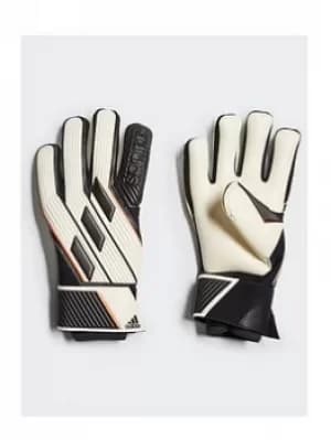 adidas Tiro Pro Goalkeeper Gloves, White/Black, Size 10, Men