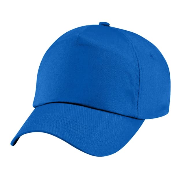 Beechfield Plain Original 5 Panel Baseball Cap in Royal Royal Unisex One Size