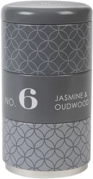 Wax Lyrical HomeScenter Jasmine & Oudwood Set of 3 Stacking Tin Candles