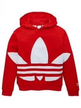 Adidas Originals Youth Trefoil Hoodie - Red