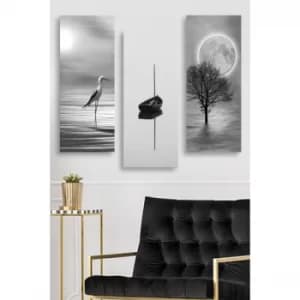 MDF0087 Multicolor Decorative MDF Painting (3 Pieces)