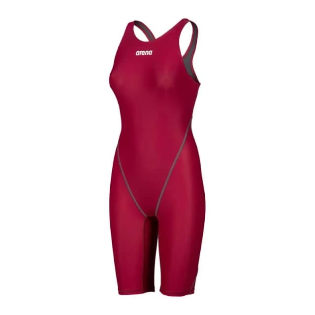 Arena Womens Powerskin ST NEXT Open Back - Deep Red Size: 26 Red Female 26