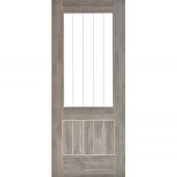 Mexicano Internal Glazed Light Grey Laminate 1 Lite Door - 762 x 1981mm