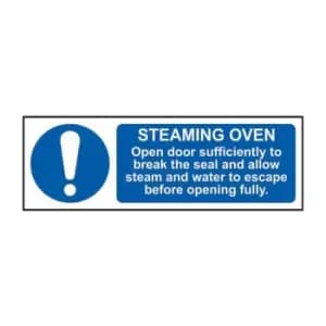 Steaming Oven Open Door Sufficiently to Break The Seal - RPVC (300 x 100mm)