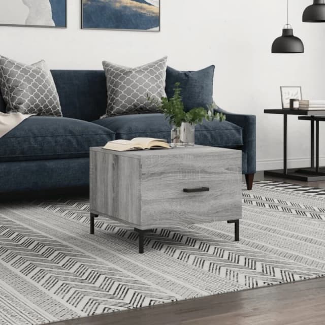 Vidaxl Coffee Table Grey Sonoma 50X50X40 Cm Engineered Wood, Grey 829408