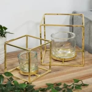 Set of 2 Tealight Holders in Frames