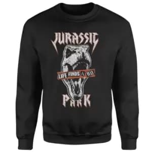 Jurassic Park Rex Punk Sweatshirt - Black - L