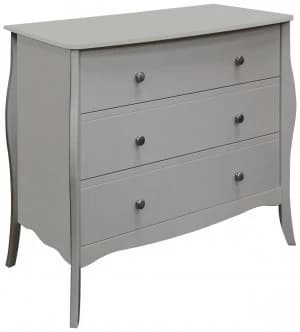 Amelie 3 Drawer Chest of Drawers - Grey