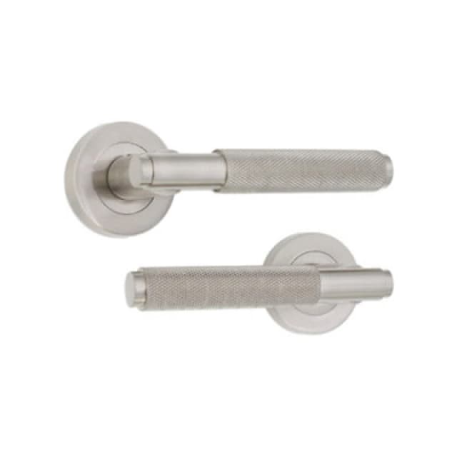 Spira Brass Connaught Lever On Rose Satin Nickel