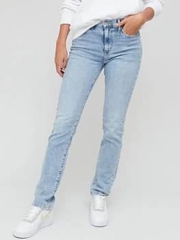 Levis 724 High Rise Straight Leg Jean - Light Blue Size 26, Inside Leg 32, Women