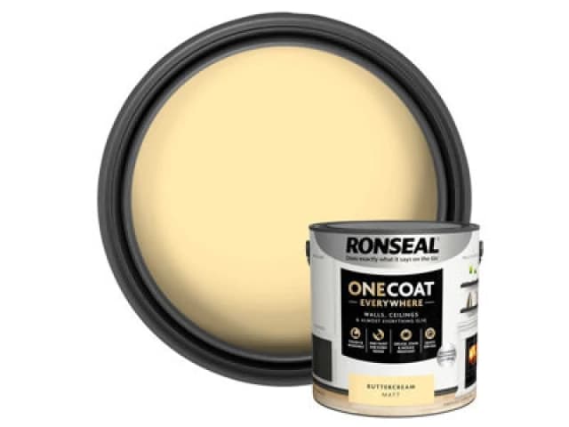 Ronseal KCB.7015103.41804.76 OneCoat EverywhereIndoor Buttercream ... KCB.7015103.41804.76