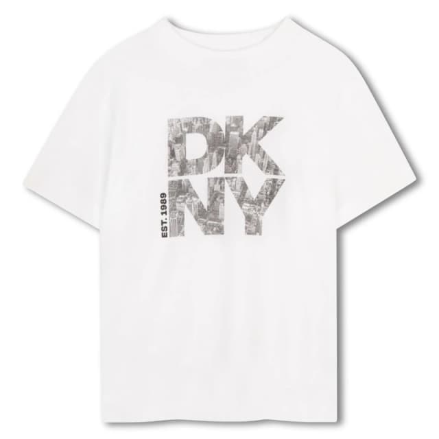 DKNY SS T Shirt Jn63 White male 6Y