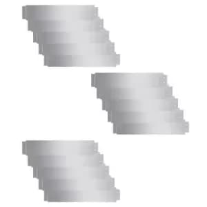 Vidaxl Lawn Fence 15 Pcs Galvanised Steel 100X20 cm