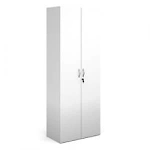 Dams International Cupboard Lockable Melamine Contract 25 756 x 408 x 2030mm White