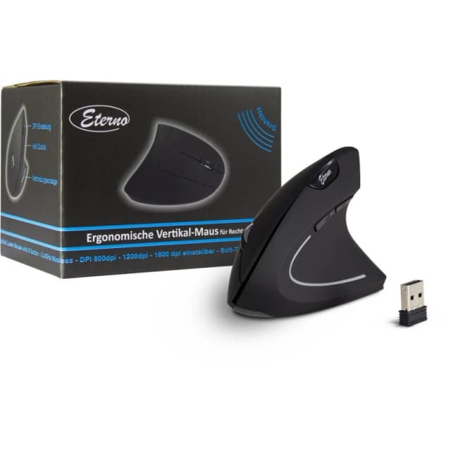 Inter-Tech KM-206R mouse Office Ambidextrous RF Wireless Optical 1600