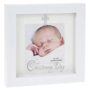 Modern White 4x4 Frame Christening
