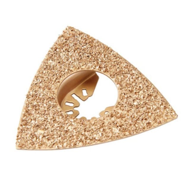 Loops 80mm Multi Tool Triangular Rasp Carbide Grit Grout & Mortar Remover File Bit Multi