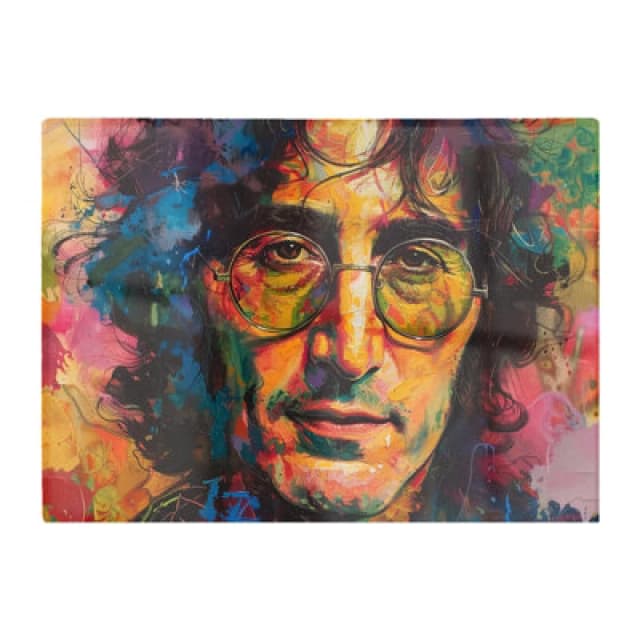 Warren Reed Designer Psychedelic Portrait Of Lennon Chopping Board