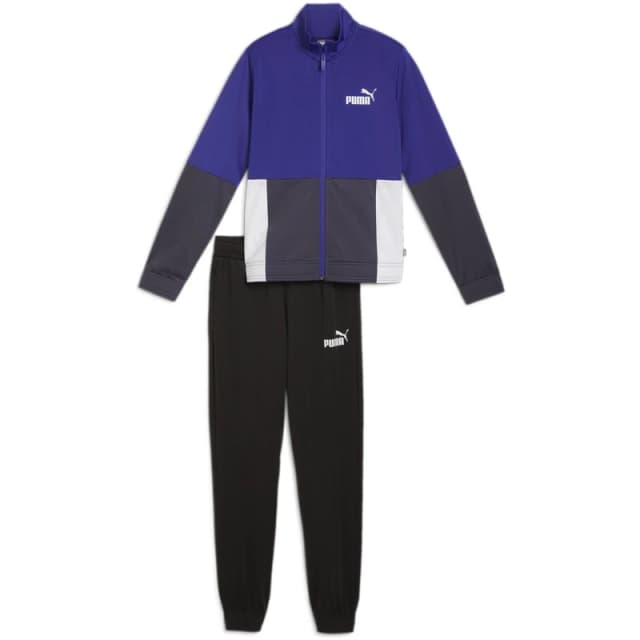 Puma Colourblock Tracksuit Childrens - Blue Blue 7 - 8 Years