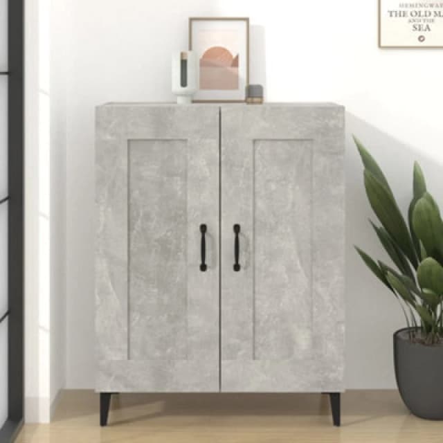 VIDAXL Sideboard Concrete Grey 69.5x34x90cm Engineered Wood Vidaxl 8720287080107