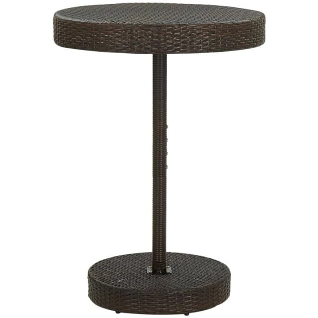 VIDAXL Garden Table Brown 75.5x106cm Poly Rattan vidaXL 8720286002940